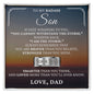 Engraved Men's Ring with Message Card - To My Son "I Am The Storm"