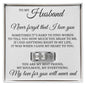 To My Husband - Engraved Men's Ring with Message Card "Never Forget That I Love You"