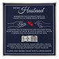 Engraved Men's Ring with Message Card - To My Husband "I Choose You"