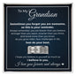 Engraved Men's Ring with Message Card - To Our Grandson "Just Do Your Best"