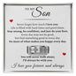 Engraved Men's Ring with Message Card - To My Son "I'll Always Be With You"