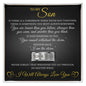 Engraved Men's Ring with Message Card - To My Son "I Am The Storm"
