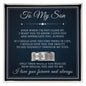 Engraved Men's Ring with Message Card - To My Son "I Love You and Appreciate You, Always"