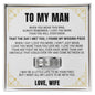 Engraved Men's Ring with Message Card - Promise Ring "I Found My Missing Piece"