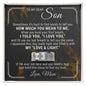 Engraved Men's Ring with Message Card - To My Dear Son "I Love You"