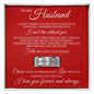 To My Husband - Engraved Men's Ring with Message Card