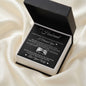 To My Husband- Engraved Men's Ring with Message Card "I Cannot Live Without You"