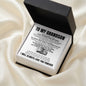 Engraved Men's Ring with Message Card - To My Grandson "I Love You More Than Anything"