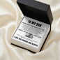 Engraved Men's Ring with Message Card - To My Son "I Believe In You"