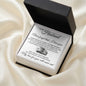 To My Husband - Engraved Men's Ring with Message Card "Never Forget That I Love You"