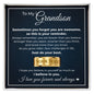 Engraved Men's Ring with Message Card - To Our Grandson "Just Do Your Best"