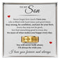 Engraved Men's Ring with Message Card - To My Son "I'll Always Be With You"