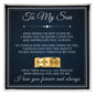 Engraved Men's Ring with Message Card - To My Son "I Love You and Appreciate You, Always"