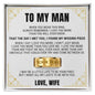 Engraved Men's Ring with Message Card - Promise Ring "I Found My Missing Piece"