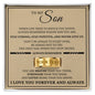 Engraved Men's Ring with Message Card - To My Son "Always Remember"