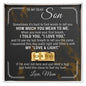 Engraved Men's Ring with Message Card - To My Dear Son "I Love You"
