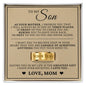 Engraved Men's Ring with Message Card - To My Son "My Greatest Gift"