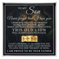 Engraved Men's Ring with Message Card - To My Son
