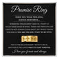 Engraved Men's Ring with Message Card - Promise Ring "I Love You Forever and Always"