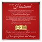 To My Husband - Engraved Men's Ring with Message Card