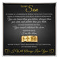 Engraved Men's Ring with Message Card - To My Son "I Am The Storm"