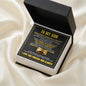 Engraved Men's Ring with Message Card - To My Son "Never Feel That You Are Alone"
