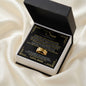 Engraved Men's Ring with Message Card - To My Son "Courage Is Not The Absence of Fear"
