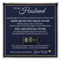 To My Husband - Engraved Men's Ring With Message Card “You Are Special To Me”