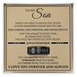 Engraved Men's Ring with Message Card - To My Son "Always Remember"