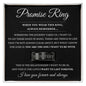Engraved Men's Ring with Message Card - Promise Ring "I Love You Forever and Always"
