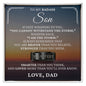 Engraved Men's Ring with Message Card - To My Son "I Am The Storm"