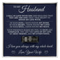 To My Husband - Engraved Men's Ring With Message Card “I Love You Always With My Whole Heart”