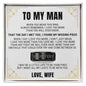 Engraved Men's Ring with Message Card - Promise Ring "I Found My Missing Piece"