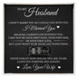 To My Husband- Engraved Men's Ring with Message Card "I Cannot Live Without You"
