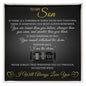 Engraved Men's Ring with Message Card - To My Son "I Am The Storm"