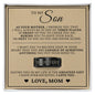 Engraved Men's Ring with Message Card - To My Son "My Greatest Gift"