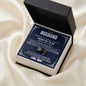 Engraved Men's Ring With Message Card - To My Husband “Always Be by My Side”