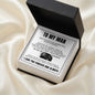 To My Man - Engraved Men's Ring with Message Card "I Love You Forever and Always"