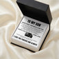 Engraved Men's Ring with Message Card - To My Son "I Believe In You"