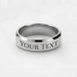 To My Husband - Engraved Men's Ring with Message Card