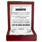 Cuff Bracelet Engraved - To My Daughter "Trust Your Heart, Even When The World Makes You Doubt Yourself"