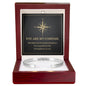 Cuff Bracelet Engraved - "You Are My Compass"
