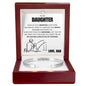Cuff Bracelet Engraved - To My Daughter "My Love Will Always Stay By Your Side"