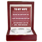 Cuff Bracelet Engraved - To My Wife "I Love You Each and Everyday"