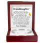 Engraved Cuff Bracelet - To My Granddaughter "You're Never Truly Alone"