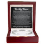 Cuff Bracelet Engraved - To My Niece "You Brought A Meaning To My Life"