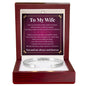Cuff Bracelet Engraved - To My Wife "I Love You More Than Words Could Ever Express"