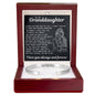 Engraved Cuff Bracelet - To My Granddaughter "You Taught Me How to Love"
