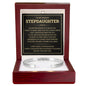 Cuff Bracelet Engraved - To My Badass Stepdaughter "I Will Forever Be Here For You"