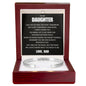 Cuff Bracelet Engraved - To My Daughter "You Bring Joy to My Heart"